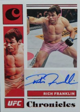 Rich Franklin 2021 Panini Chronicles UFC Chronicles Signatures #24 Platinum