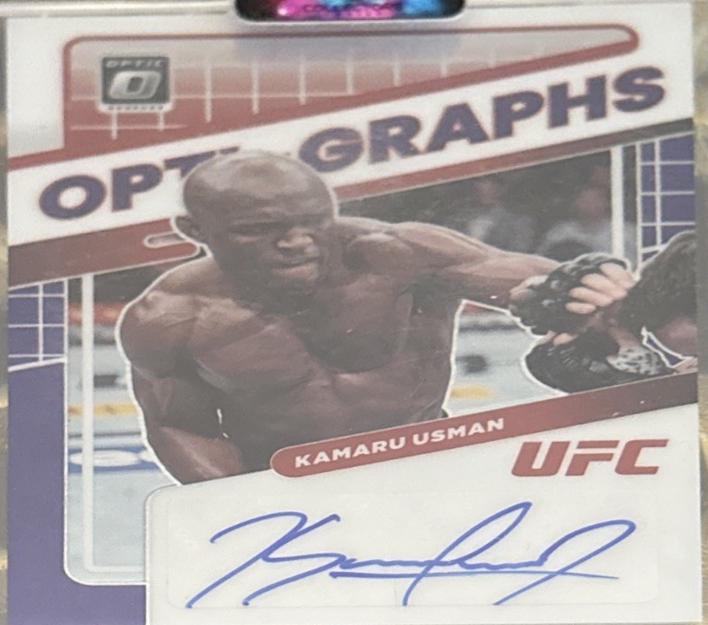 Kamaru Usman 2022 Panini Donruss Optic UFC Opti-Graphs #36