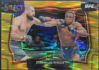 Jeremiah Wells 2023 Panini Select UFC Octagonside #221 Gold Flash
