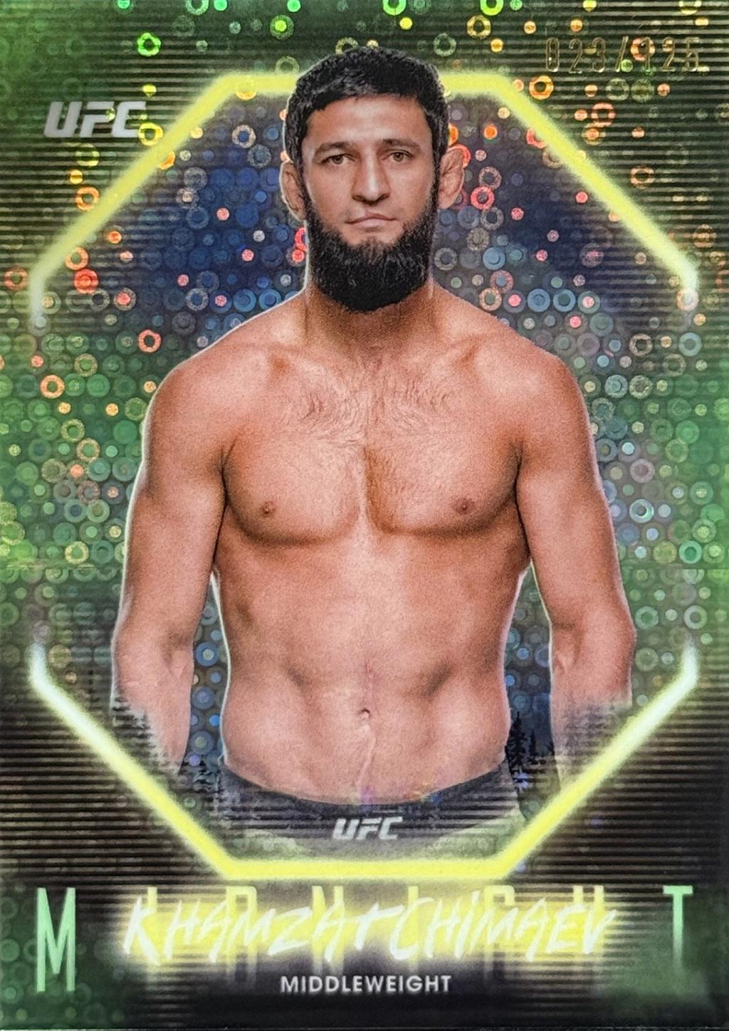 Khamzat Chimaev 2025 Topps Midnight UFC Base #3 Morning