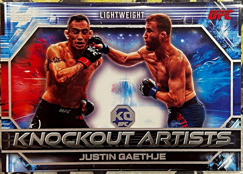 Justin Gaethje 2026 Topps Knockout UFC Knockout Artists #KA-19 Black