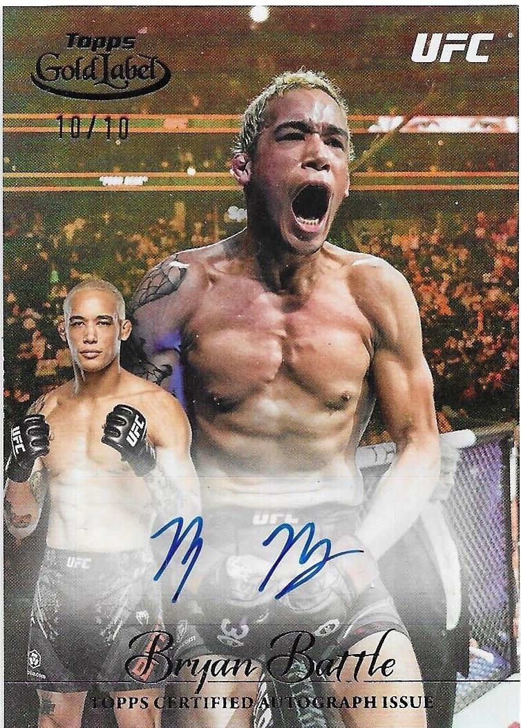 Bryan Battle 2024 Topps Gold Label UFC Gold Label Autographs #GLA-BBA Black