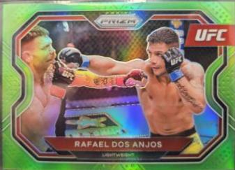 Rafael Dos Anjos 2021 Panini Prizm UFC Base #165 Neon Green