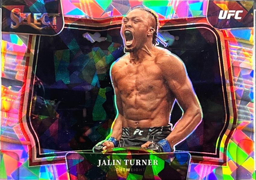 Jalin Turner 2023 Panini Select UFC Octagonside #249 Cracked Ice