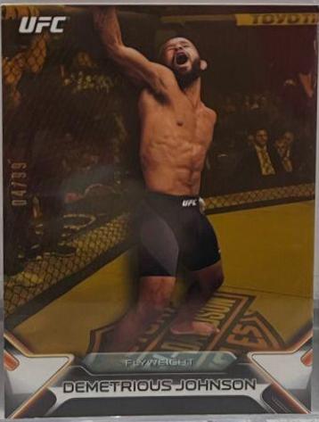 Demetrious Johnson 2016 Topps UFC Knockout Base #53 Gold
