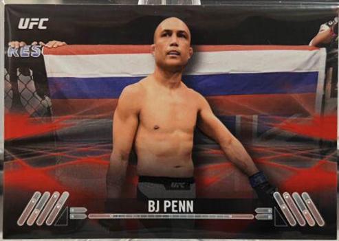 BJ Penn 2017 Topps UFC Knockout Base #13 Red