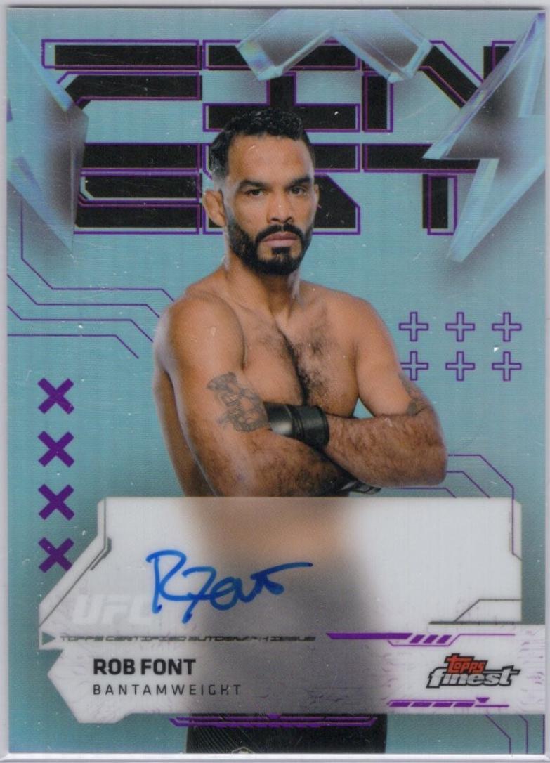 Rob Font 2025 Topps Finest UFC Finest Autographs #FA-RT Refractor