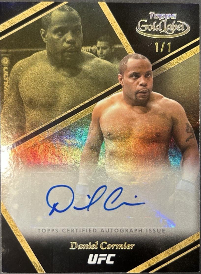 Daniel Cormier 2024 Topps Gold Label UFC Auric Autographs #AUA-DCR Gold