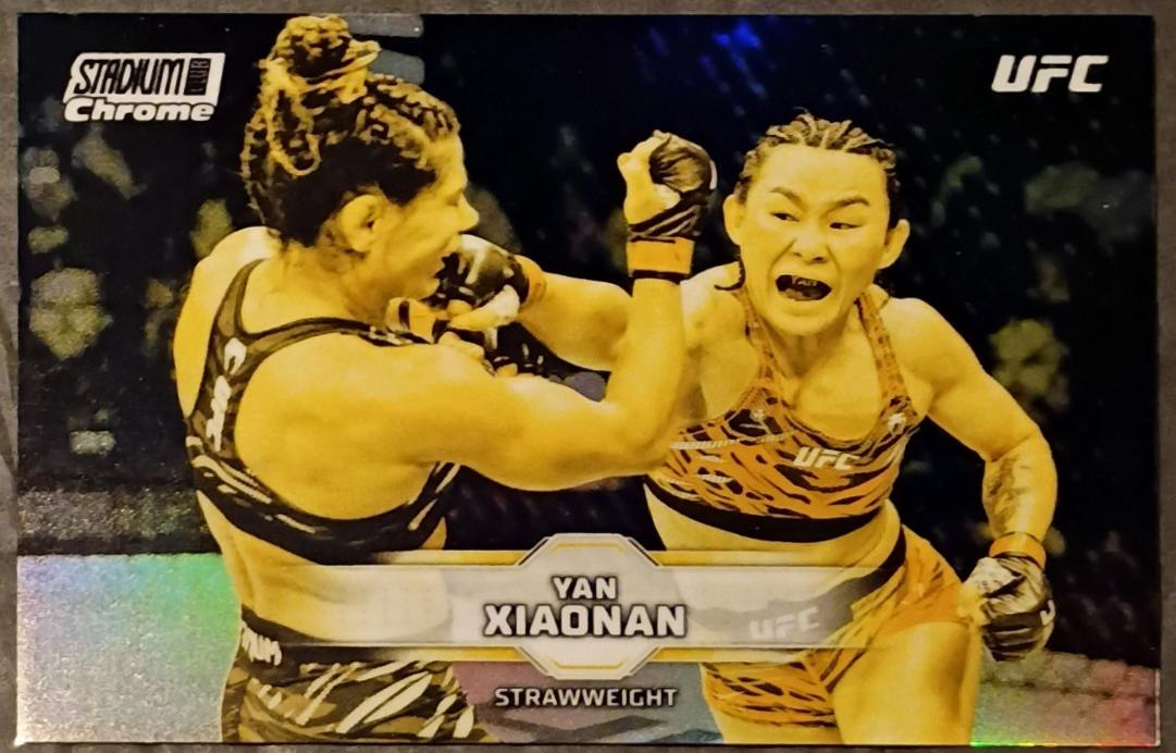 Yan Xiaonan 2026 Topps Stadium Club UFC Chrome Base #CB-112 Refractor