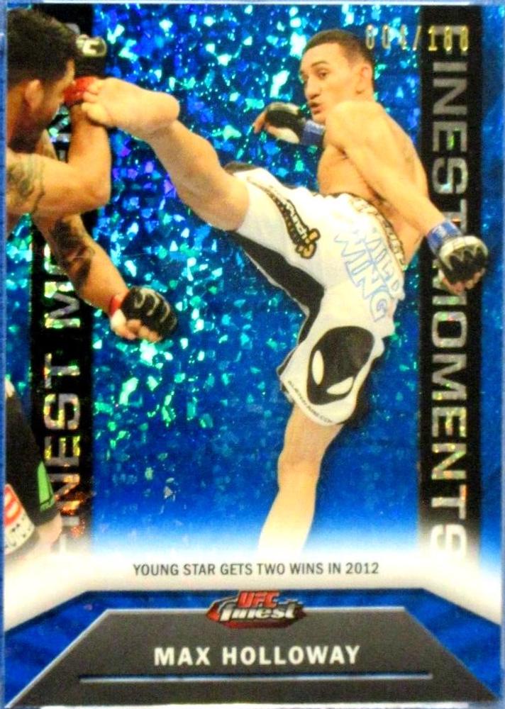 Max Holloway 2013 Topps Finest UFC Base #62 Blue