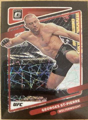 Georges St-Pierre 2022 Panini Donruss Optic UFC Base #57 Black Velocity