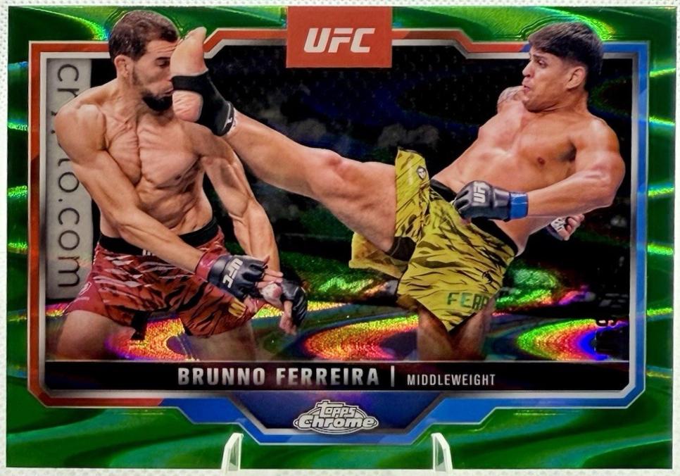 Brunno Ferreira 2025 Topps Chrome UFC Base #192 Green Wave