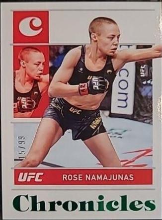 Rose Namajunas 2022 Panini Chronicles UFC Base Chronicles #60 Green