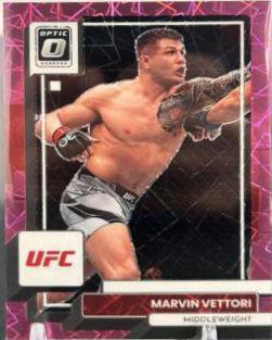 Marvin Vettori 2023 Panini Donruss Optic UFC Base #5 Pink Velocity