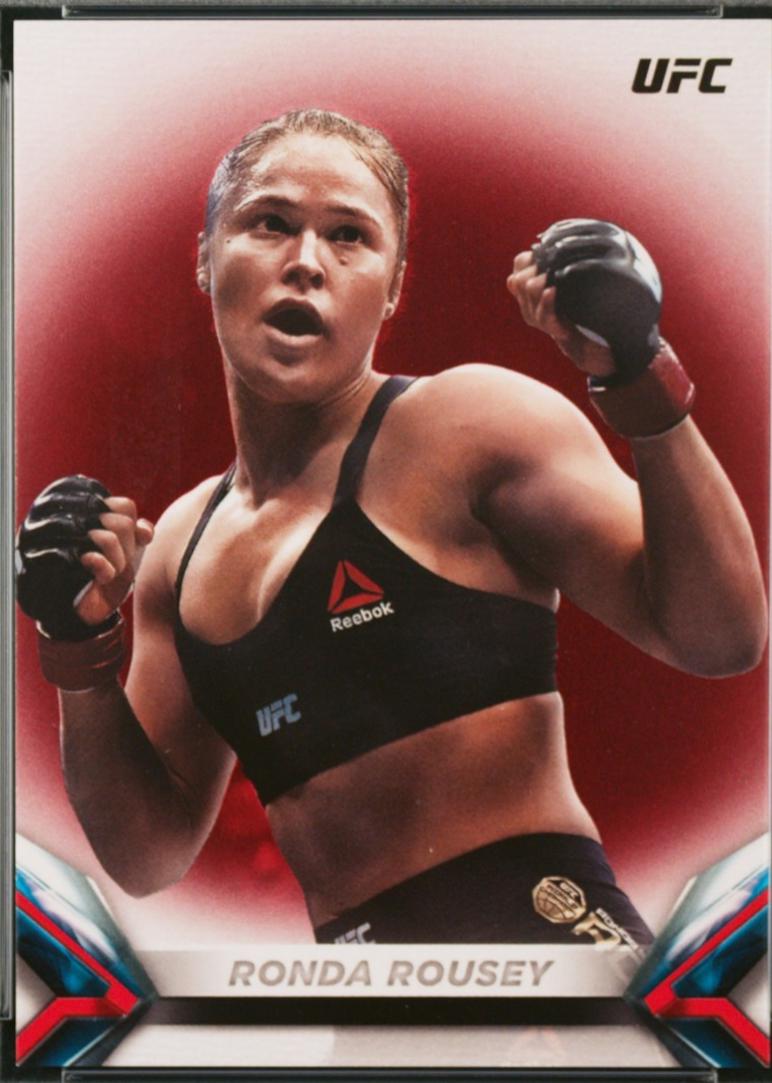 Ronda Rousey 2018 Topps UFC Knockout Base #8 Red