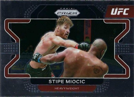 Stipe Miocic 2022 Panini Prizm UFC Base #100 Black Shimmer