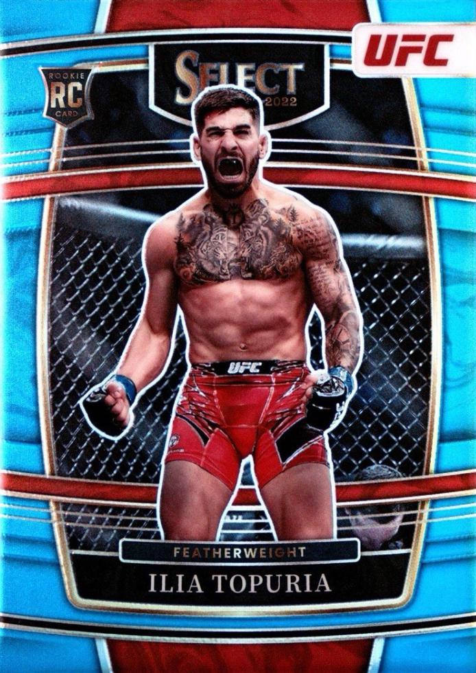 Ilia Topuria 2022 Panini Select UFC Concourse #23 Light Blue