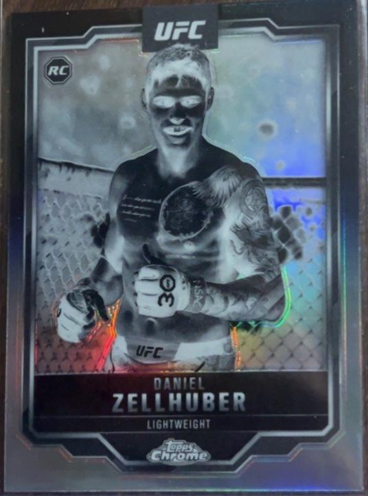 Daniel Zellhuber 2025 Topps Chrome UFC Base #189 Negative Refractor