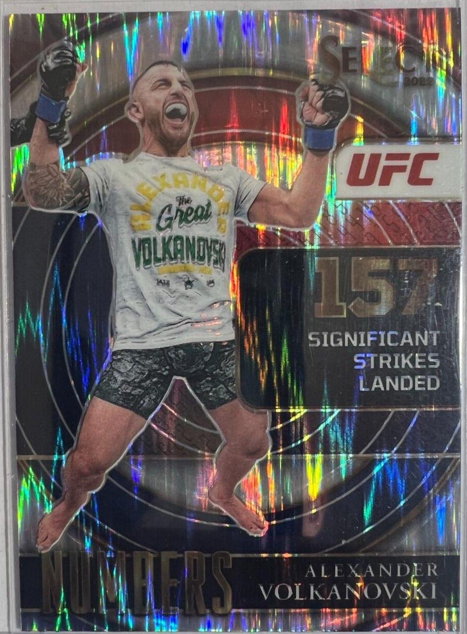 Alexander Volkanovski 2022 Panini Select UFC Select Numbers #14 Silver