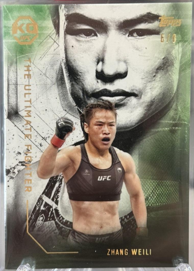 Zhang Weili 2025 Topps Knockout UFC The Ultimate Fighter #UF-13 Gold