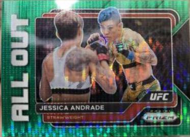 Jessica Andrade 2023 Panini Prizm UFC All Out #23 Green Pulsar