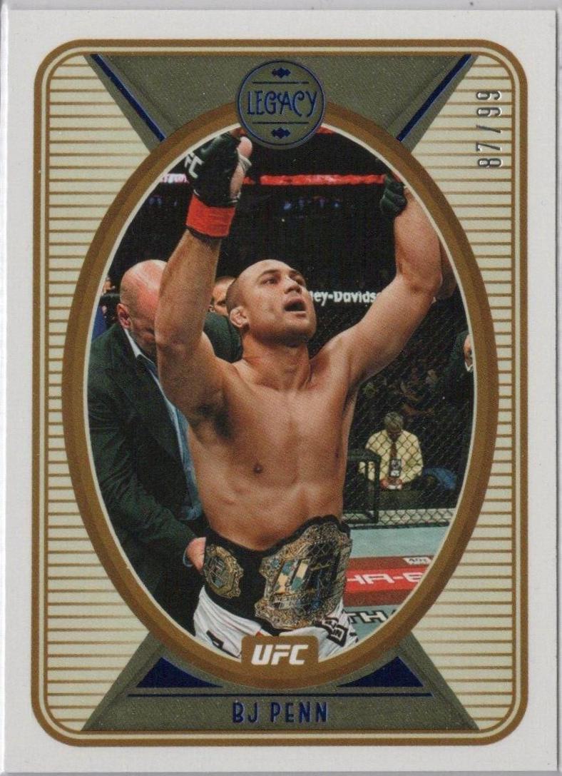 BJ Penn 2022 Panini Chronicles UFC Base Spectra #385 Blue
