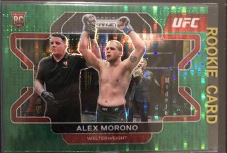 Alex Morono 2022 Panini Prizm UFC Base #25 Green Pulsar