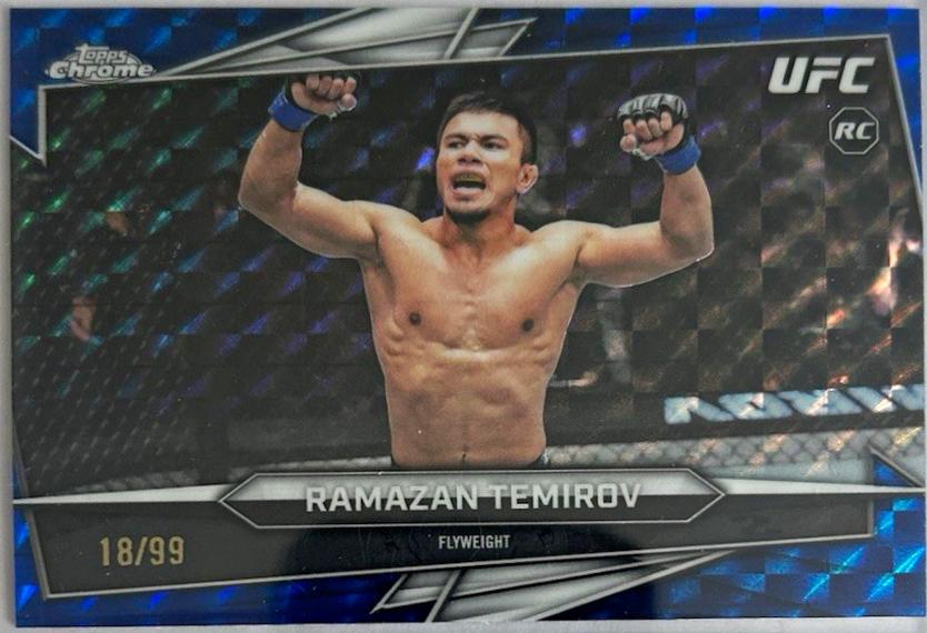 Ramazan Temirov 2026 Topps Chrome UFC Base #77 Green Refractor