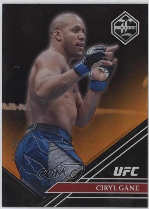 Ciryl Gane 2023 Panini Chronicles UFC Base Limited #201 Orange