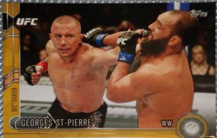 Georges St-Pierre 2015 Topps UFC Chronicles Base #15 Gold