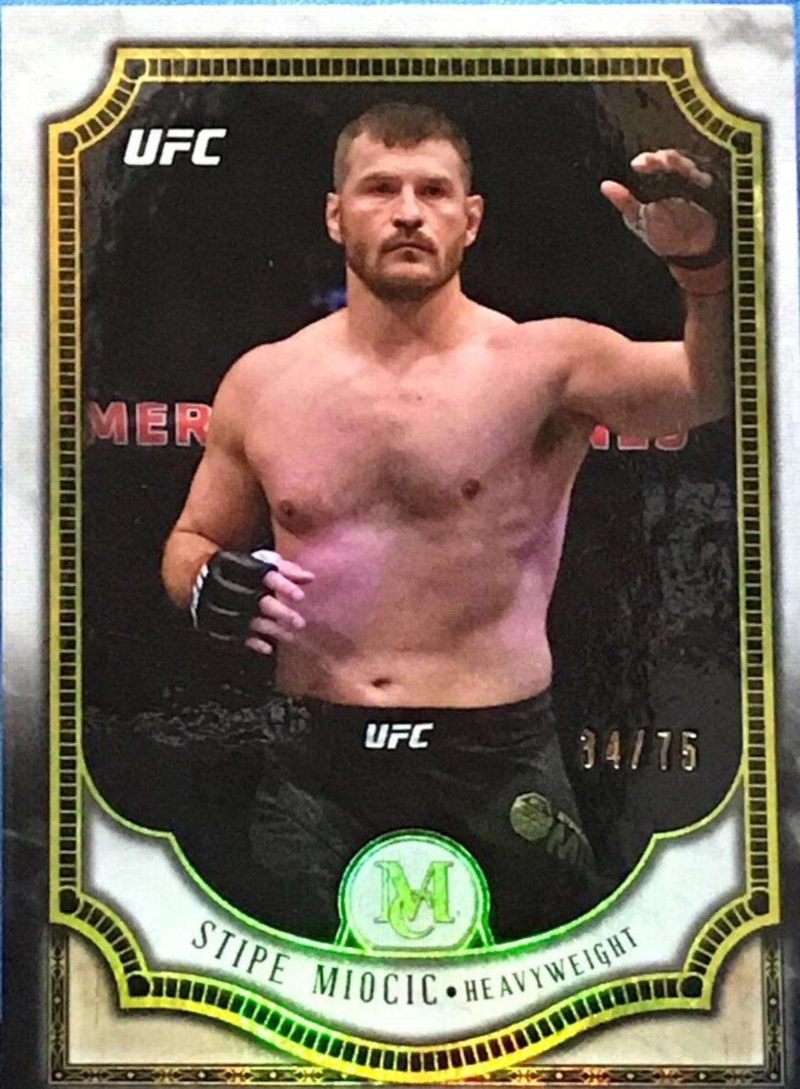 Stipe Miocic 2018 Topps UFC Museum Collection Base #1 Gold