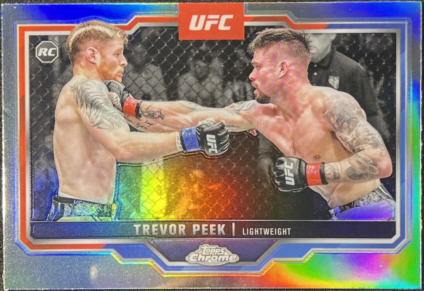 Trevor Peek 2025 Topps Chrome UFC Base #180 Refractor