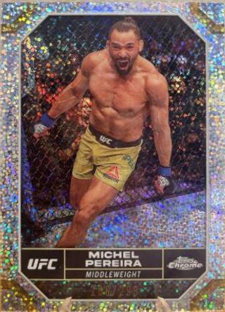 Michel Pereira 2024 Topps Chrome UFC Base #138 Speckle Refractor