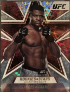 Francis Ngannou 2021 Panini Chronicles UFC Base Rookies and Stars #85 Asia Gold