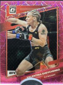 Valentina Shevchenko 2022 Panini Donruss Optic UFC Base #41 Pink Velocity