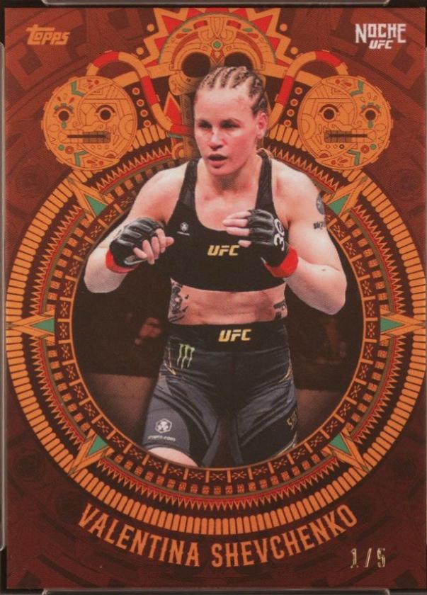 Valentina Shevchenko 2024 Topps Noche UFC Base #4 Orange