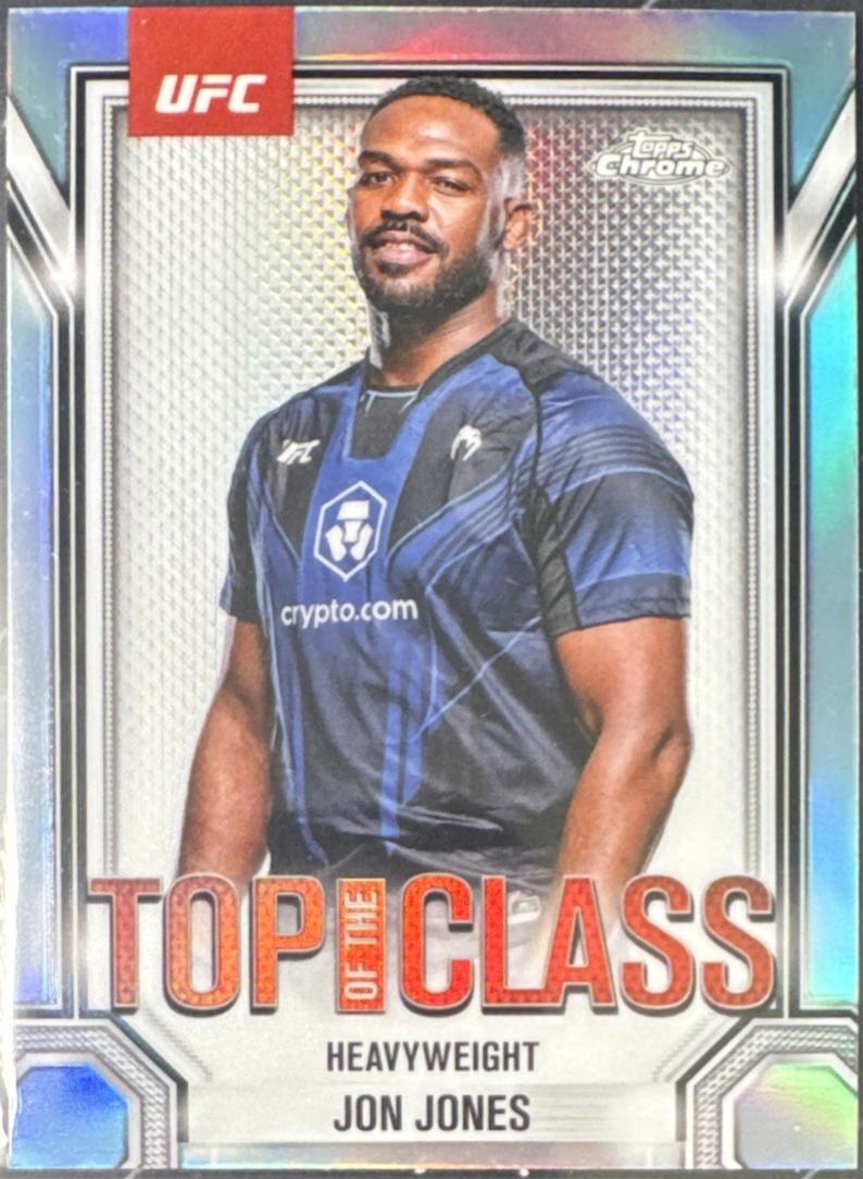 Jon Jones 2025 Topps Chrome UFC Top of the Class #TTC-20 Refractor