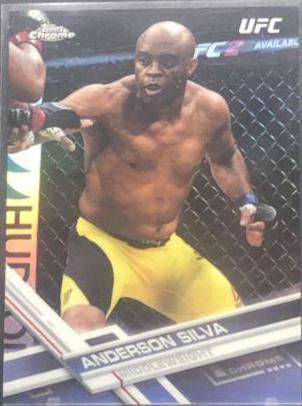 Anderson Silva 2017 Topps Chrome UFC Base #12 Refractor