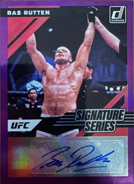 Bas Rutten 2022 Panini Donruss UFC Signature Series #92 Purple
