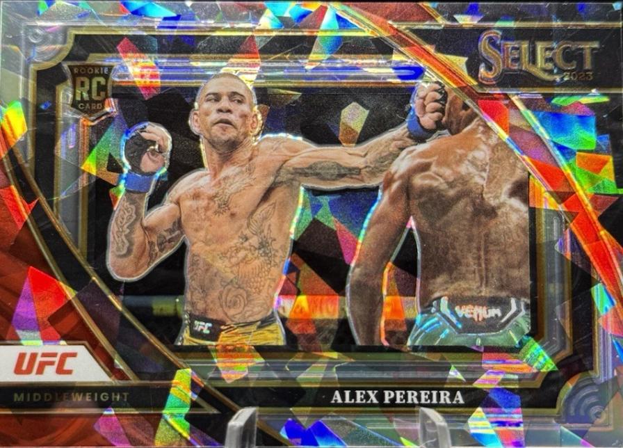 Alex Pereira 2023 Panini Select UFC Mezzanine #317 Cracked Ice