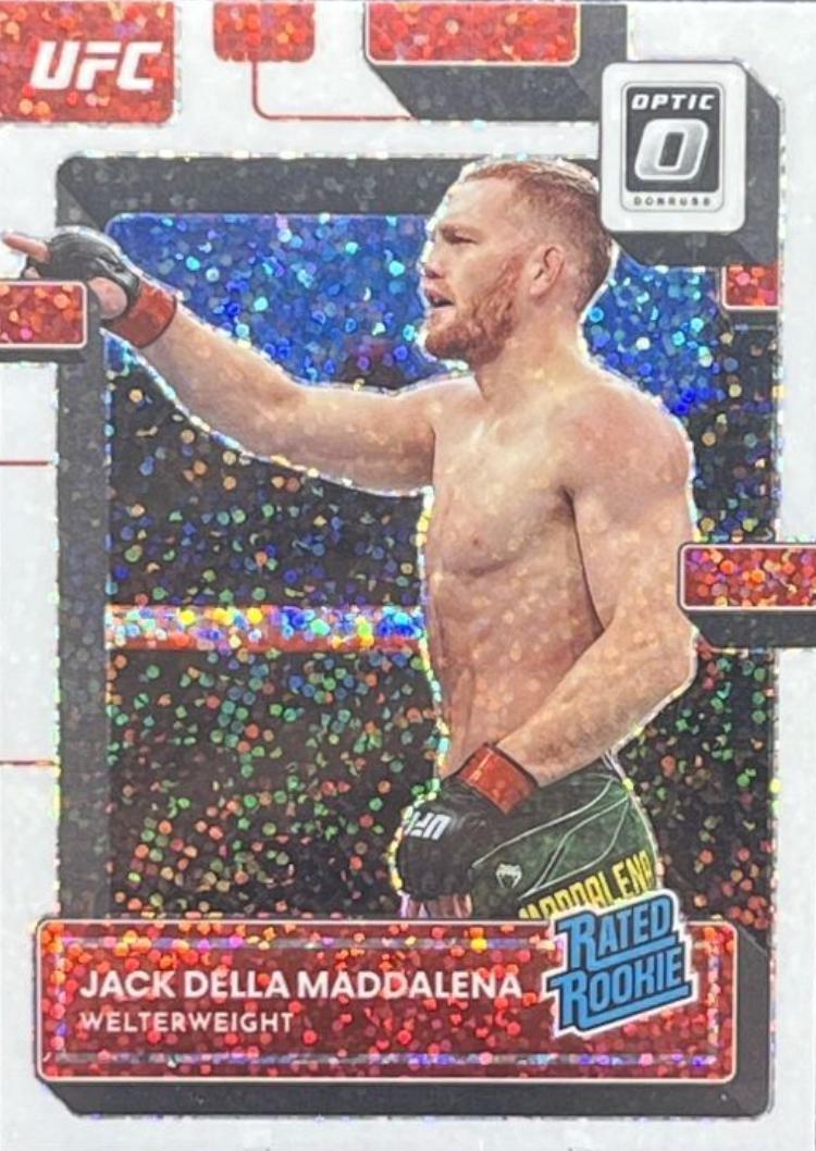 Jack Della Maddalena 2023 Panini Donruss Optic UFC Base #144 White Sparkle