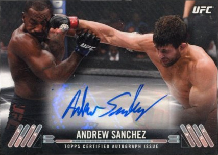 Andrew Sanchez 2017 Topps UFC Knockout Knockout Autographs #KA-AS Red