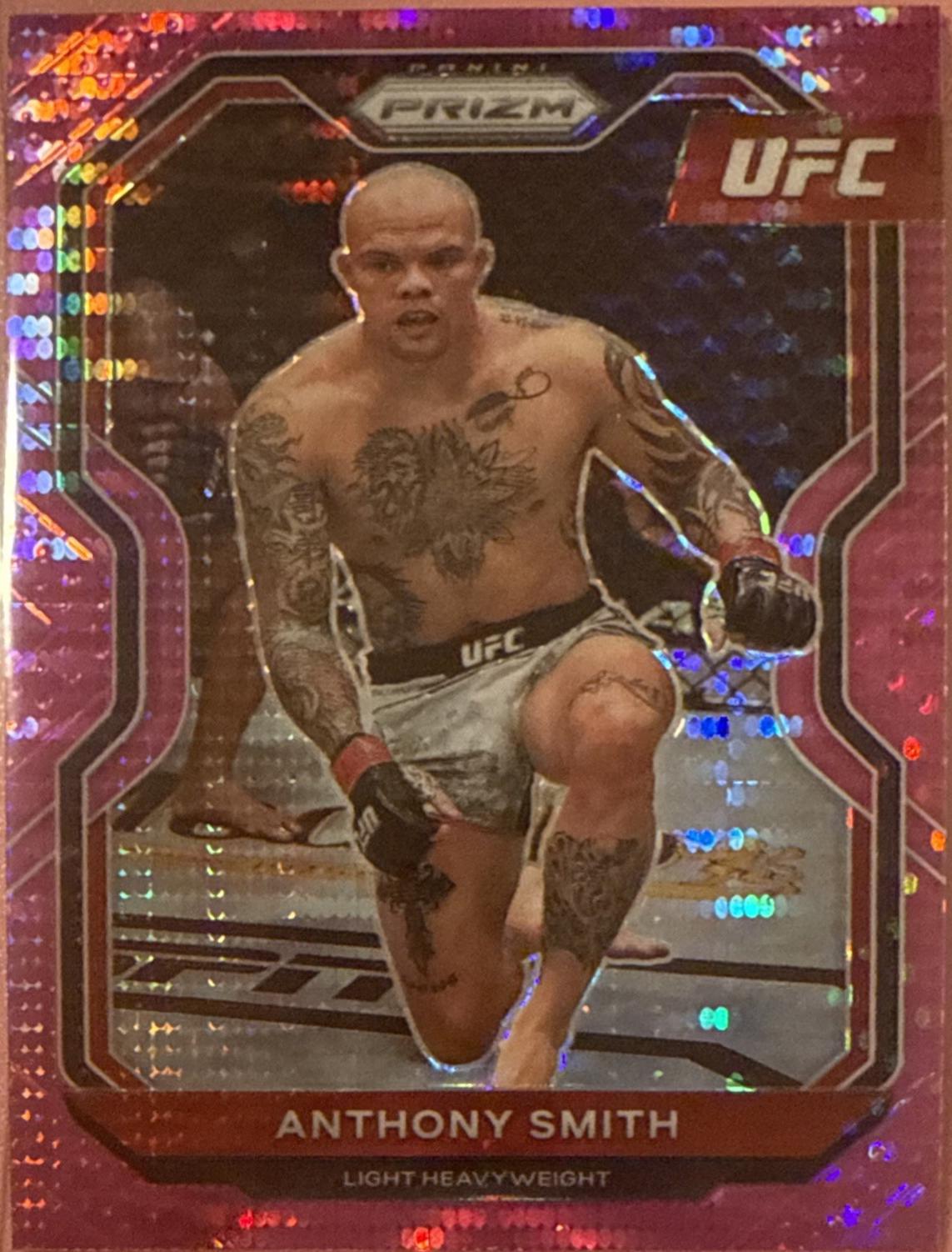 Anthony Smith 2021 Panini Prizm UFC Base #96 Pink Pulsar