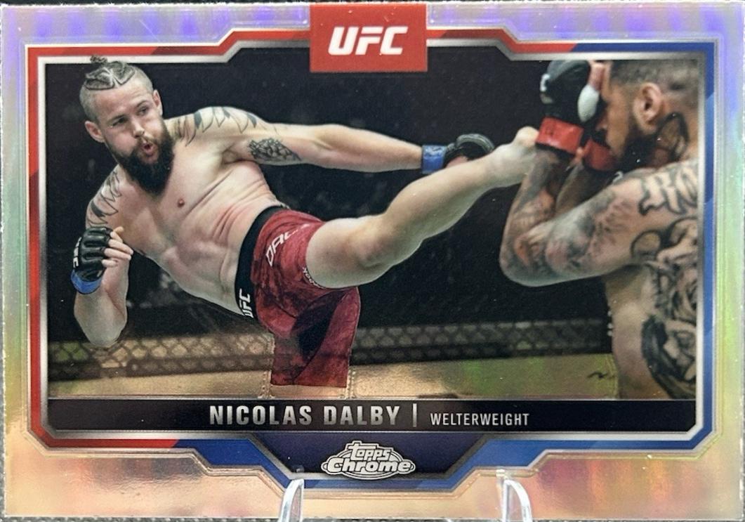 Nicolas Dalby 2025 Topps Chrome UFC Base #42 Refractor