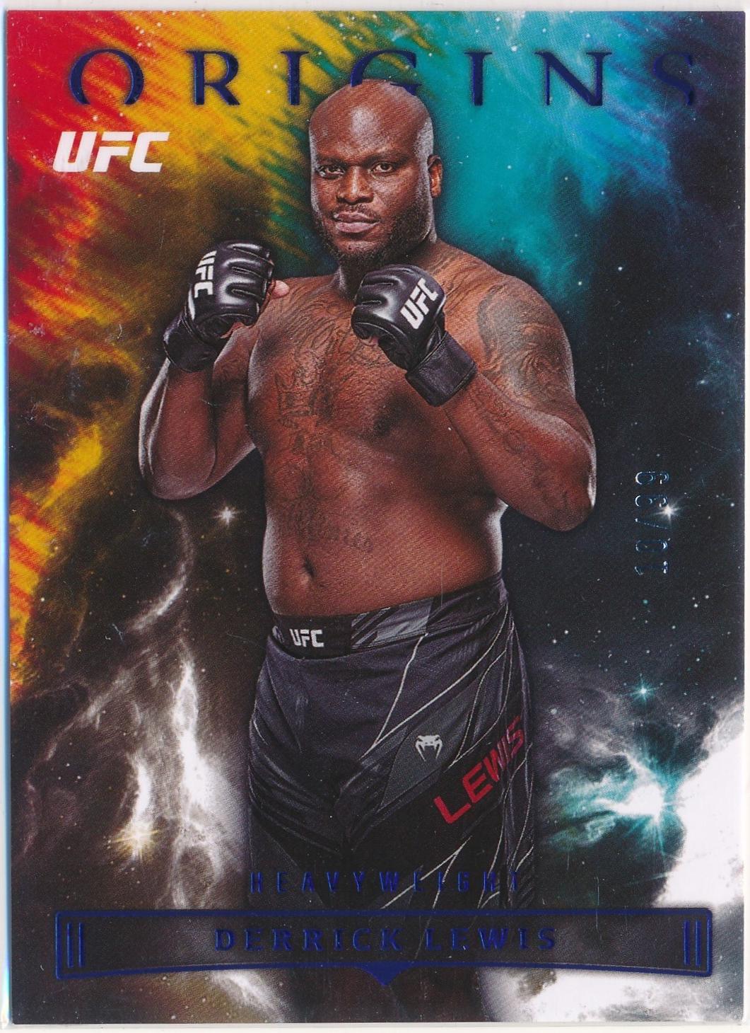 Derrick Lewis 2023 Panini Chronicles UFC Base Origins #135 Purple