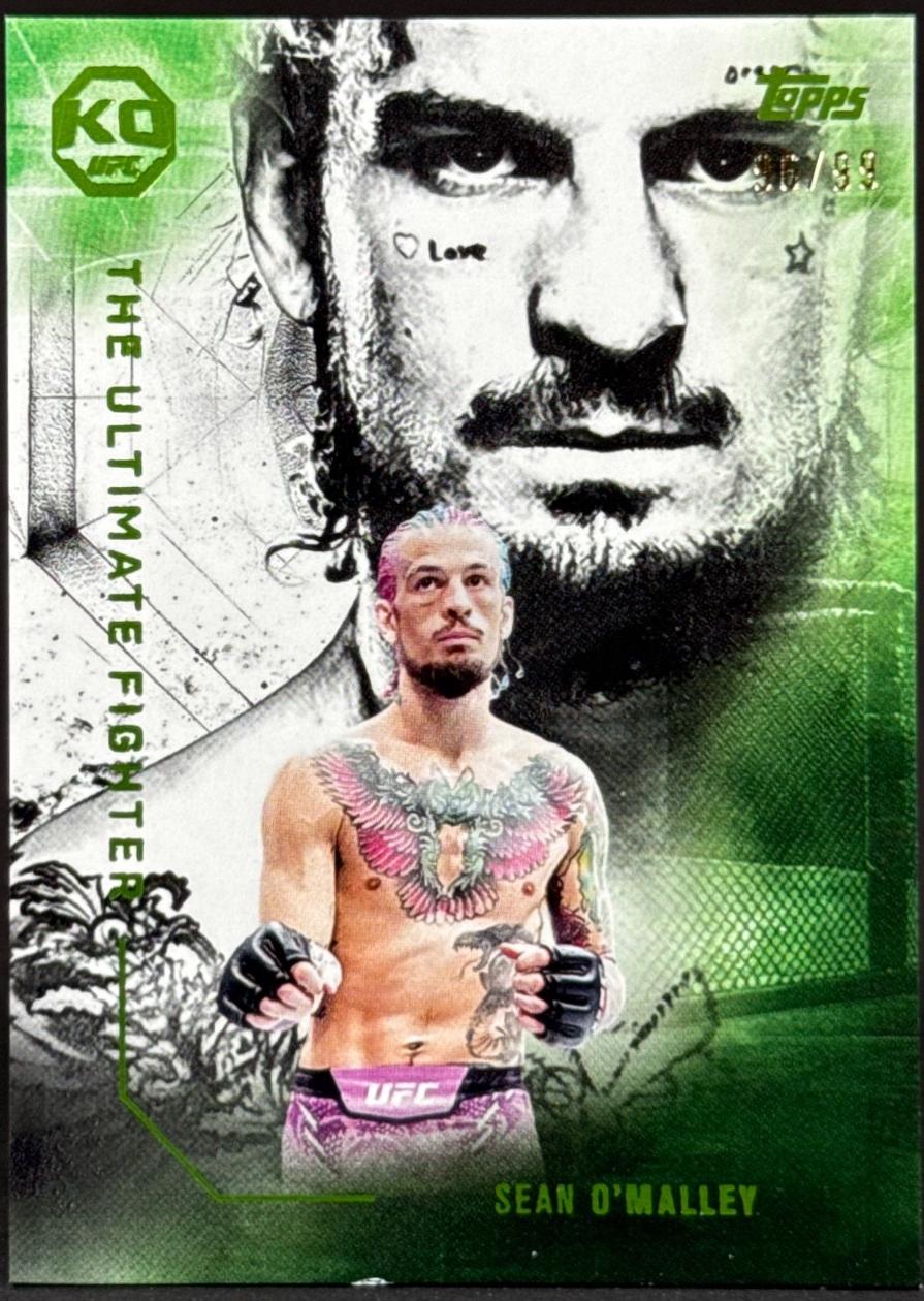 Sean O'Malley 2025 Topps Knockout UFC The Ultimate Fighter #UF-7 Lime Green