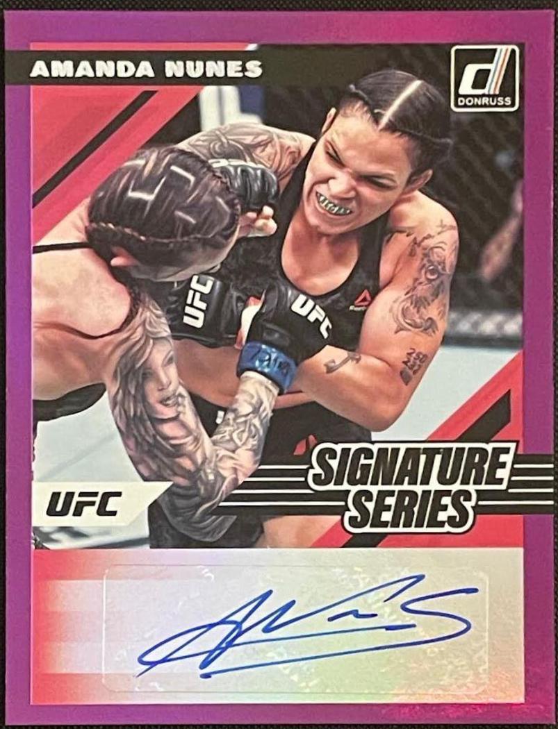 Amanda Nunes 2022 Panini Donruss UFC Signature Series #64 Purple