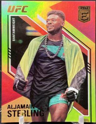 Aljamain Sterling 2021 Panini Chronicles UFC Base Elite #153 Gold