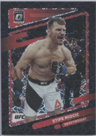 Stipe Miocic 2022 Panini Donruss Optic UFC Base #50 Black Velocity