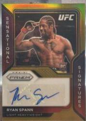 Ryan Spann 2021 Panini Prizm UFC Sensational Signatures #21 Gold